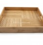 Hand cafted bamboo food tray