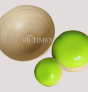 Coiled Bamboo Bowls Set - Lime & Natural Colour