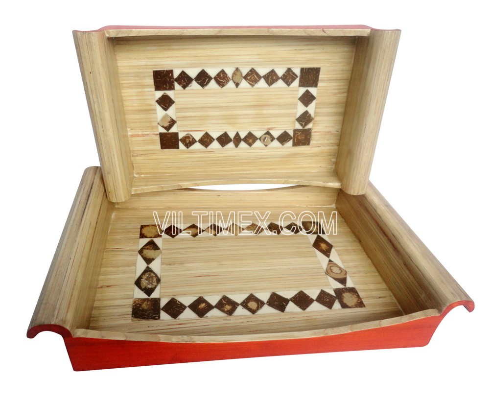 Bamboo tea serving tray