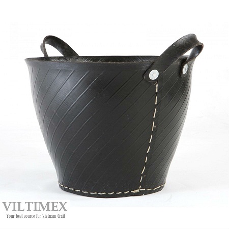 Black Recycle Tyre Trug 