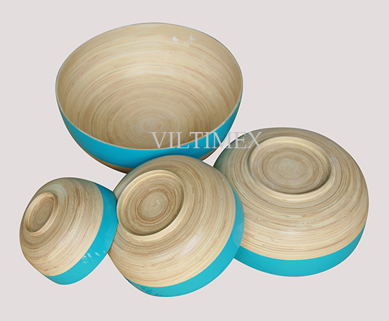 Disposable Bamboo Bowls Set