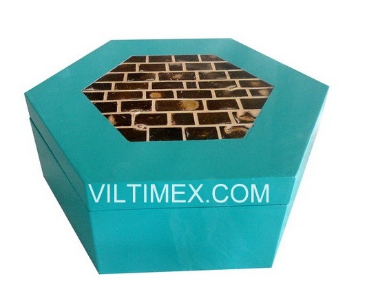 Pentagonal Bamboo & Coconut Box