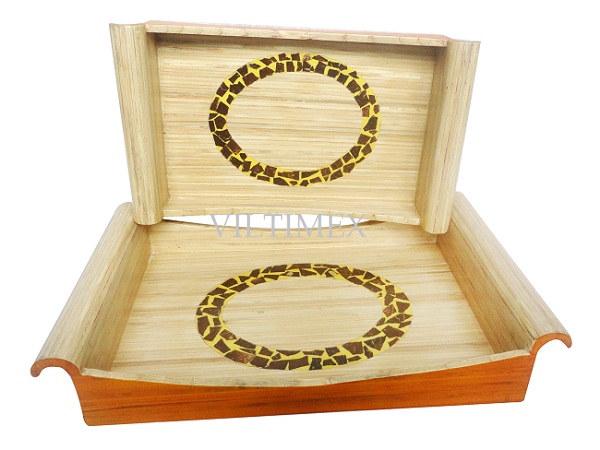 Multi-purposed bamboo tray