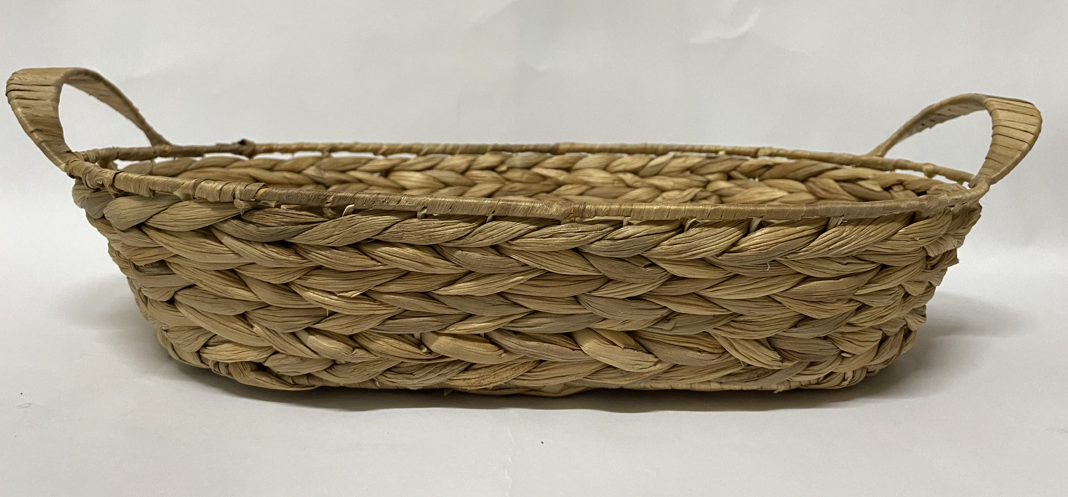 Oval Water Hyacinth Storage Basket made in Vietnam